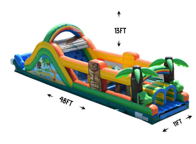 Tiki land obstacle course rental in Miami