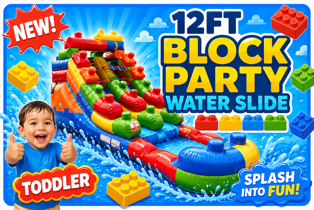 R203 - 12Ft Block Party Water Slide