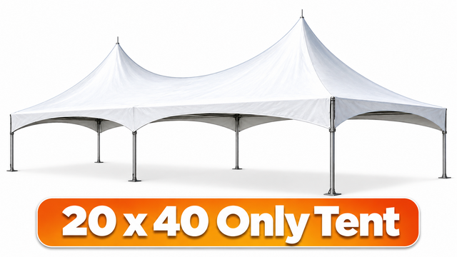 20 x 40 High Peak Tent (Seat up to 60 People)
