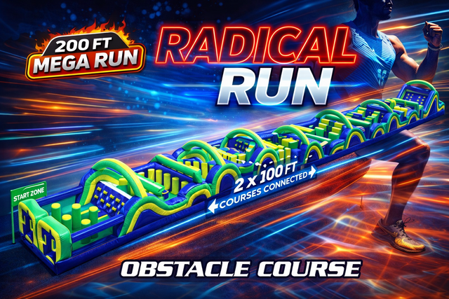 OC15 - R37/38/43 - 200' Radical Run Obstacle Course A B C