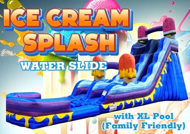 R62 - 22' Ice Cream Splash Water Slide