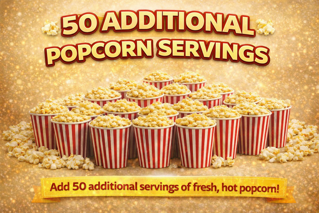 Popcorn Supplies for 50