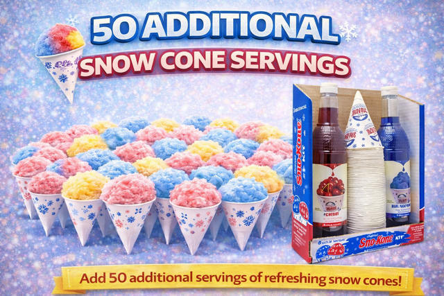 Sno Cone Supplies for 50 people 