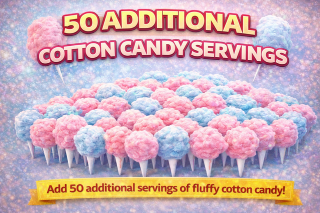 Cotton Candy supplies for 50 people 