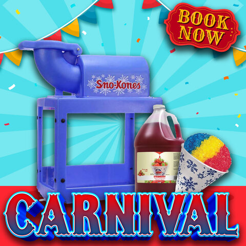 Snow Cone Machine Concession with supplies for 50