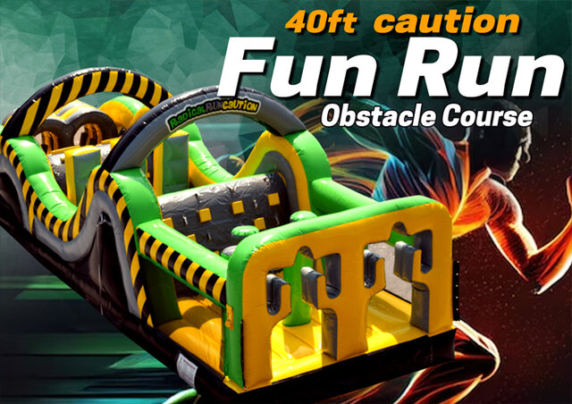R42 - 40' Caution Fun Run Obstacle Course (A)