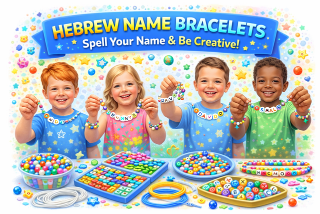 Create your own Hebrew Name Bracelet Station