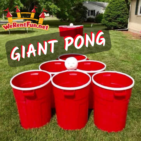 Giant Beer Pong Rental - Giant Solo Cup Ping Pong - Video Amusement