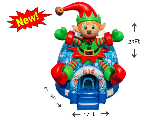 23Ft Tall Elf Bounce House 