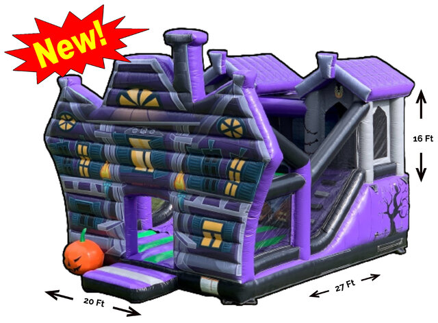 S3-The Extra Large Haunted House With Slide Inside