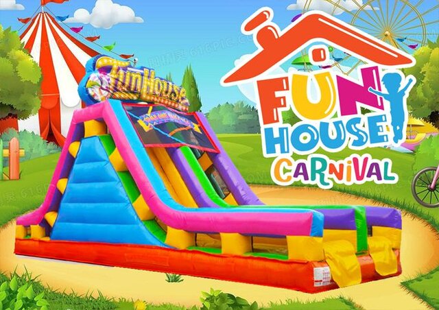 R108 - Fun House (Carnival) Dry Slide - C