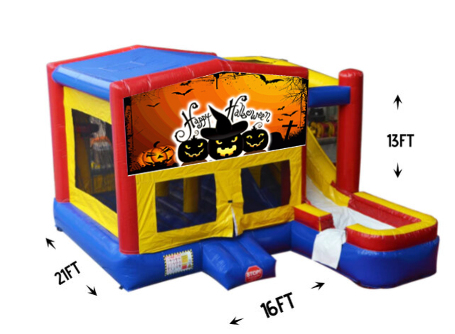 Halloween Bounce House With Slide 3