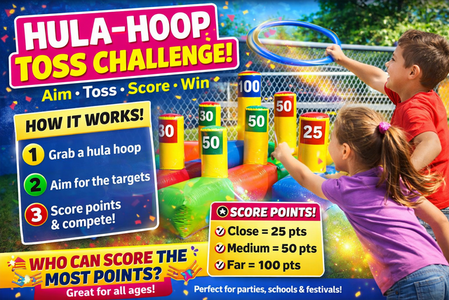 R126 - Hula Hoop Toss (Carnival Game)