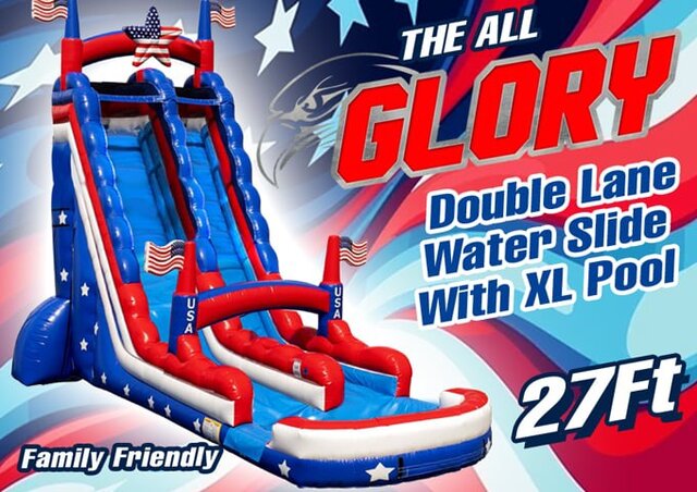 The All Glory Double Lane Water Slide