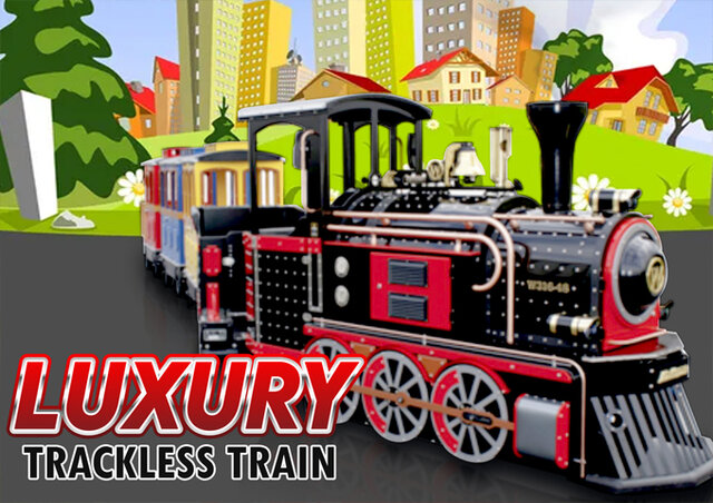 The Empire Express - Trackless Electric Train incl staff