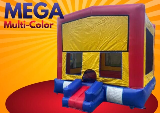 R61/131 - Mega multi-Colors Bounce House