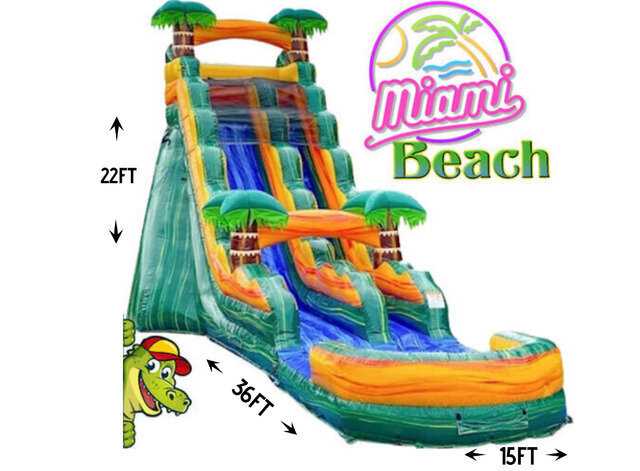 R46 -22 FT Miami Beach Water Slide