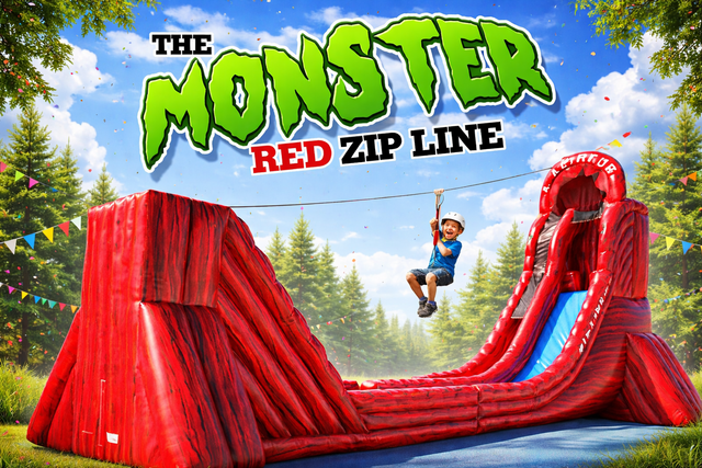 (Z1+Z2) - The Monster Red Avalanche Zip Line 