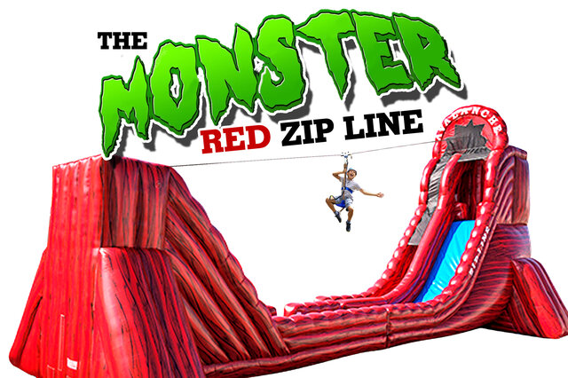 The Monster Red Avalanche Zip Line 
