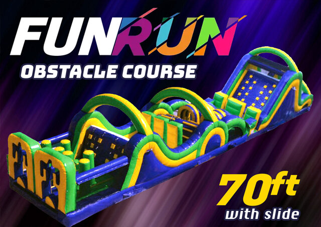 OC11 70' Fun Run Obstacle Course with Slide (A and C)