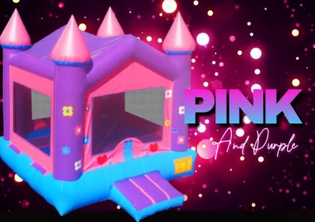 R51-  Pink and Purple Bounce House