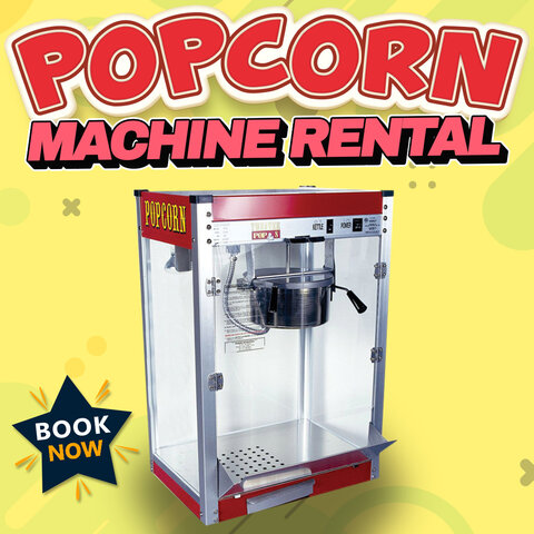 Popcorn Machine with supplies for 50