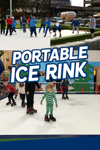 Portable Ice Rink with Fencing 