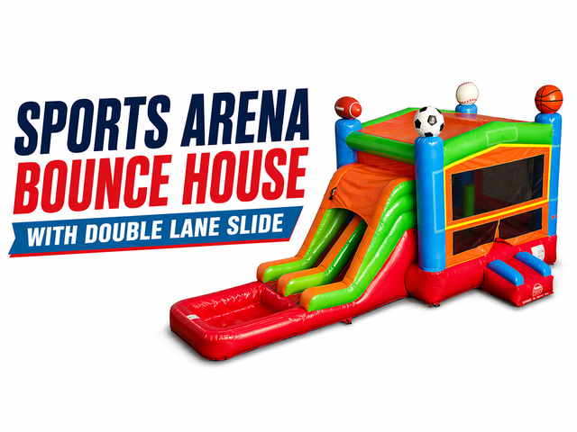 Sports Arena Bounce With Double Lane Slide