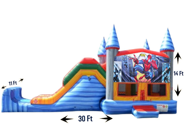 Spiderman Bounce House With Slide 2