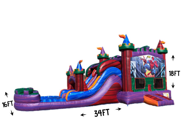 Spiderman Bounce House With Slide 3