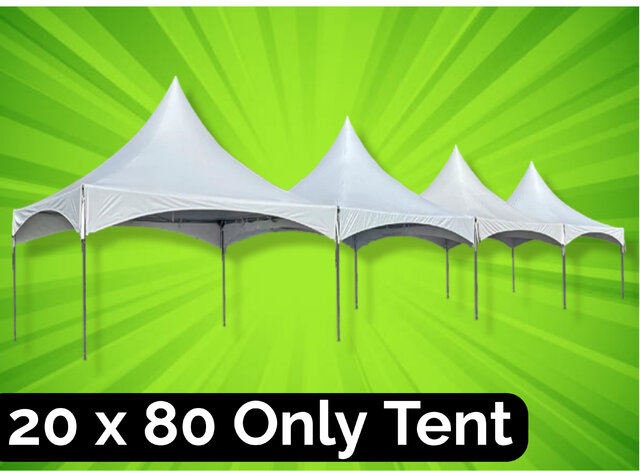 20 x 80  High Peak Tent (Seat up to 120 People)