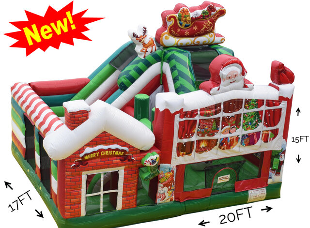 The Christmas Wonderland Bounce House With Slide | WeRentFun.Net Miami, FL