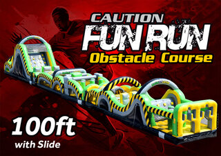 100' Caution Run Obstacle Course A B C