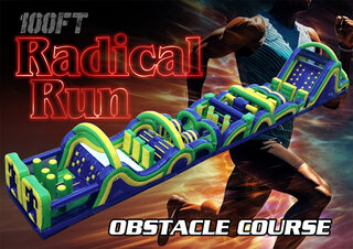 OC05 100Ft Radical Run Obstacle Course A B C