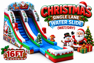 <p style='text-align: center; font-family: Arial, sans-serif;'>
  <span style='font-size: 22px; font-weight: bold; color: #ff6600;'>
    Christmas 16ft Single Lane Water Slide
  </span><br>
  <span style='font-size: 14px; font-weight: bold; color: #0080ff;'>
    🎥 Watch the video below! – Wet/Dry – S12
  </span>
</p>
