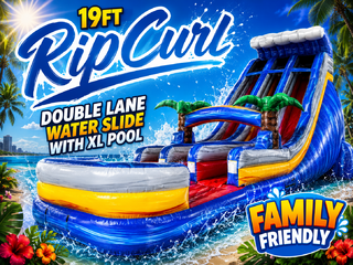 <p style='text-align: center; font-family: Arial, sans-serif;'>
  <span style='font-size: 22px; font-weight: bold; color: #ff6600;'>
    19Ft Rip Curl Double Lane Water Slide With XL Pool (Family Friendly)
  </span><br>
  <span style='font-size: 14px; font-weight: bold; color: #0080ff;'>
    🎥 Watch the video below! – R24
  </span><br>
  <span style='font-size: 14px; font-weight: bold; color: green;'>
    ✅ Free Delivery & Setup
  </span>
</p>
