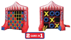  G30 (2 Games In 1) Giant Tic Tac Toe & 4-Spot Inflatable Game