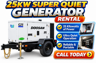 <p style='text-align: center; font-family: Arial, sans-serif;'>
  <span style='font-size: 22px; font-weight: bold; color: #ff6600;'>
    25kw Quiet Generator - Rental
  </span><br>
  <span style='font-size: 14px; font-weight: bold; color: #0080ff;'>
    ⚡ Event Power Generator
  </span>
</p>
