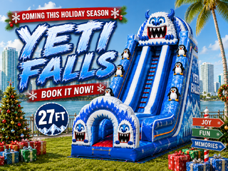 <p style='text-align: center; font-family: Arial, sans-serif;'>
  <span style='font-size: 22px; font-weight: bold; color: #ff6600;'>
     27 Ft Yeti Falls — The Ultimate Winter Double Lane Slide ❄️ (DRY ONLY)
  </span><br>
  <span style='font-size: 14px; font-weight: bold; color: #0080ff;'>
    🎥 Watch the video below! S28
  </span>
</p>
