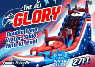 <p style='text-align: center; font-family: Arial, sans-serif;'>
  <span style='font-size: 22px; font-weight: bold; color: #ff6600;'>
   27Ft The All Glory Double Lane Water Slide
  </span><br>
  <span style='font-size: 14px; font-weight: bold; color: #0080ff;'>
    🎥 Watch the video below!  – R56
  </span>
</p>
