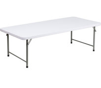 <p>4ft long Table (Kids Table)</p> <p><span style='color: #ff00ff;'>Seats 6 Kids<br /></span></p>