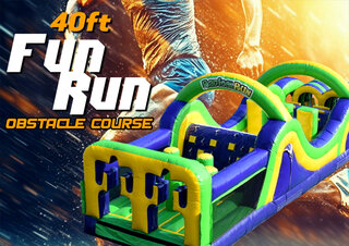 R20/45 -  40Ft Fun Run Obstacle Course (A) <p><strong><span style='color: #ff00ff;'>Watch Video Inside</span></strong></p>