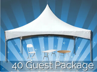 High Peak Tent Package for 40 Guests 