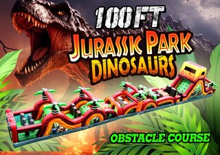 100FT JURASSIC PARK DINOSAUR OBSTACLE COURSE A B C <p><strong><span style='color: #ff00ff;'>Watch Video Inside</span></strong></p>