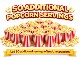 50 Additional Popcorn Supplies for 50 Servings