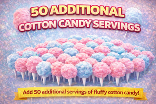Cotton Candy supplies for 50 people (One Flavor per package)