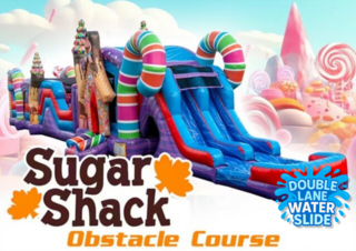 <p style='text-align: center; font-family: Arial, sans-serif;'>
  <span style='font-size: 22px; font-weight: bold; color: #ff6600;'>
    70Ft Sugar Shack Obstacle Course
  </span><br>
  <span style='font-size: 13px; font-weight: bold; color: #ff00ff;'>
    🎥 Watch Video Inside - OC12
  </span>
</p>
