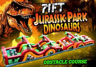 71' JURASSIC PARK DINOSAUR OBSTACLE COURSE (A and B)
