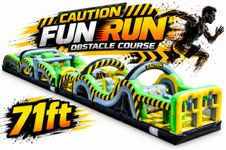 <p style='text-align: center; font-family: Arial, sans-serif;'>
  <span style='font-size: 22px; font-weight: bold; color: #ff6600;'>
    71Ft Caution Fun Run Obstacle Course
  </span><br>
  <span style='font-size: 14px; font-weight: bold; color: #0080ff;'>
    🎥 Watch the video below! – (A and B)
  </span><br>
  <span style='font-size: 14px; font-weight: bold; color: green;'>
    ✅ Free Delivery & Setup
  </span>
</p>

