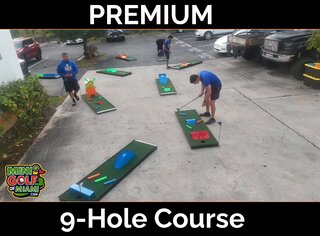 <p style='text-align: center; font-family: Arial, sans-serif;'>
  <span style='font-size: 22px; font-weight: bold; color: #ff6600;'>
    9-Hole Mini Golf Starter Course With LED Lighting 
  </span><br>
  <span style='font-size: 14px; font-weight: bold; color: #0080ff;'>
    🎥 Watch the video below
  </span>
</p>